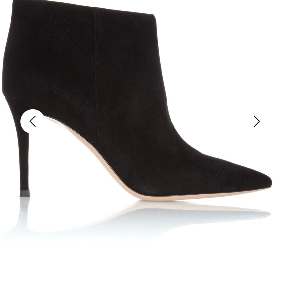 Gianvito Rossi Navy Blue Suede Booties